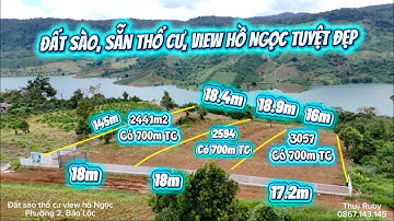 (485) Đất sào sẵn thổ cư, view hồ Ngọc Phường 2, Bảo Lộc