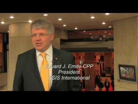 President of ASIS International at the New York City Chapter Conference, April 2012