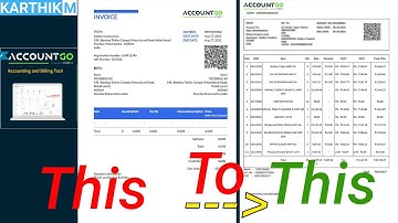 AccountGo - Accounting and Billing Tool Bug fixes and Cusomized Invoice - Codecanyon - Karthik M
