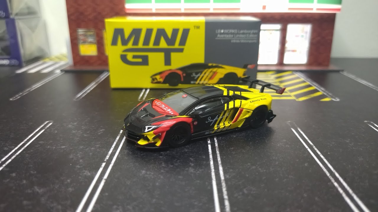 mini GT lb⭐works Lamborghini Aventador limited edition - YouTube