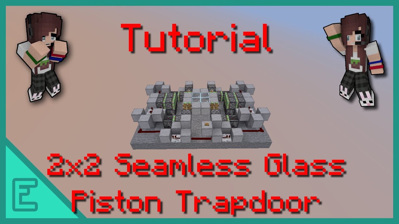 Tutorial 2x2 Seamless Glass Piston Trapdoor YouTube