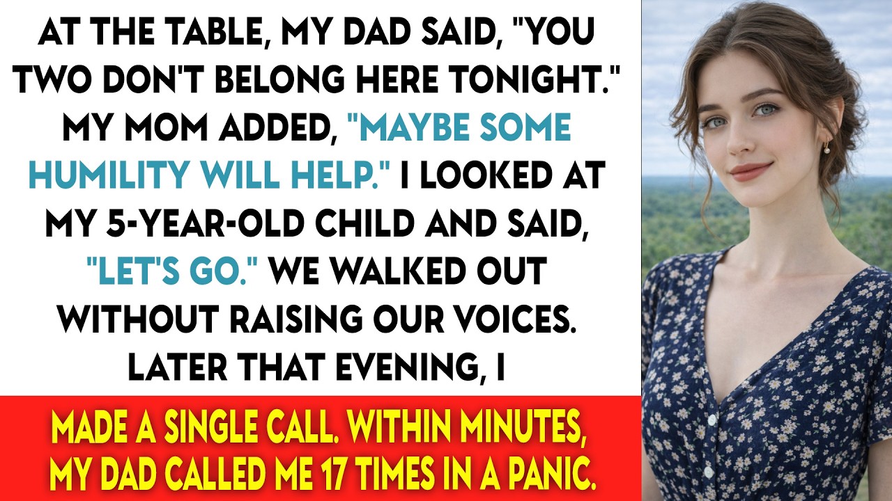 Мой отец сказал: «Вам двоим здесь сегодня не место». Моя мама добавила: «Может быть, немного смир...