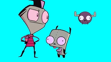 Glitter Force and Invader Zim Blue Screen: Lilly meets Mini Moose