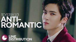 ["LO$ER=LO♡ER" TRACK #2] 1EYERIX 1/3 - Anti-Romantic | Line Distribution