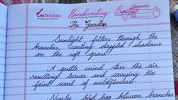 How to write neat cursive handwriting | how to write in cursive handwriting 