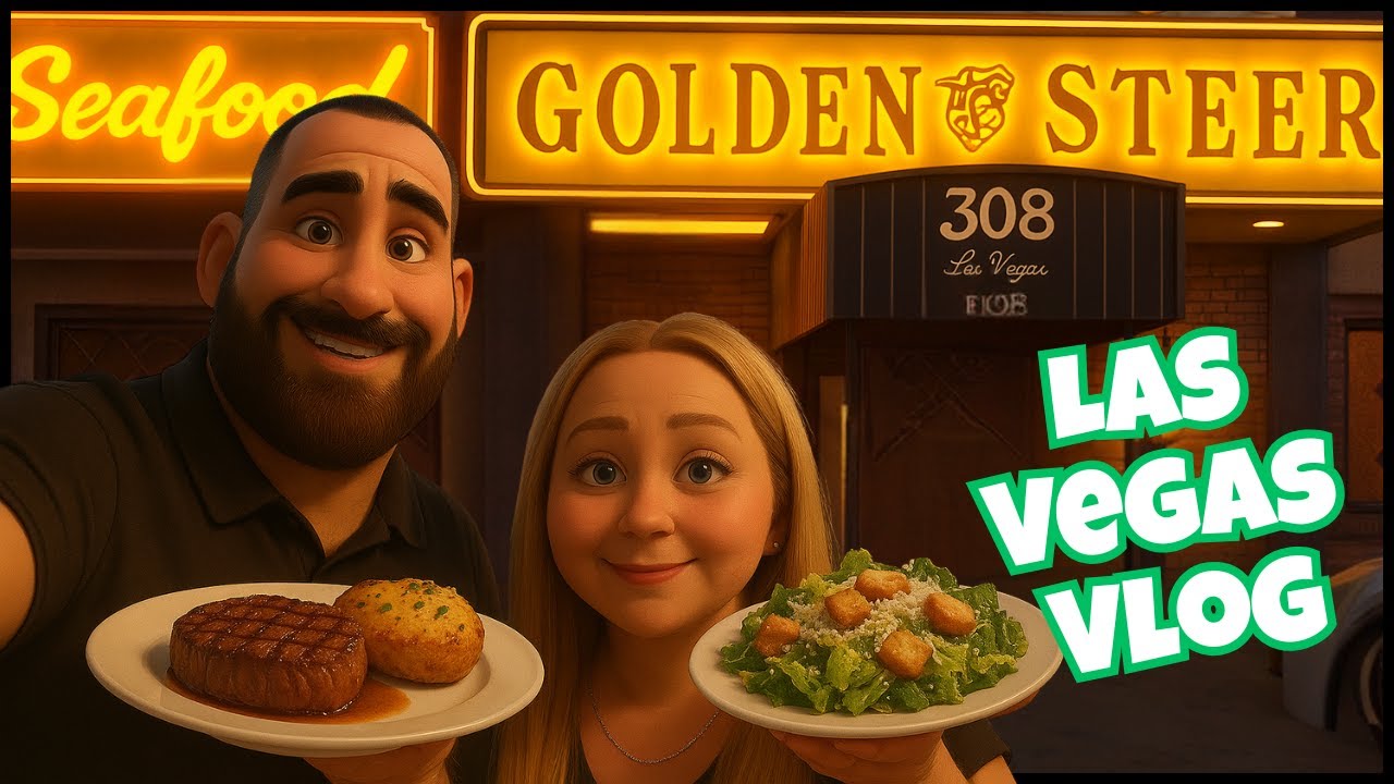 Финальный день видеоблога в Лас-Вегасе | Стейк-хаус Golden Steer | Консерватория Bellagio | День ...