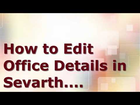 How to Edit Office details in Sevarth Portal ...