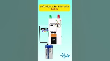 2 LED Blinker with 555 Timer IC 🔁💡 #Shorts #555timer #flasher #circuit #ledchaser  #diyinverter