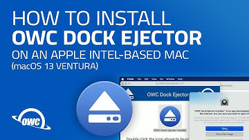 How to Install Dock Ejector on an Intel-Based Mac (macOS 13 Ventura)