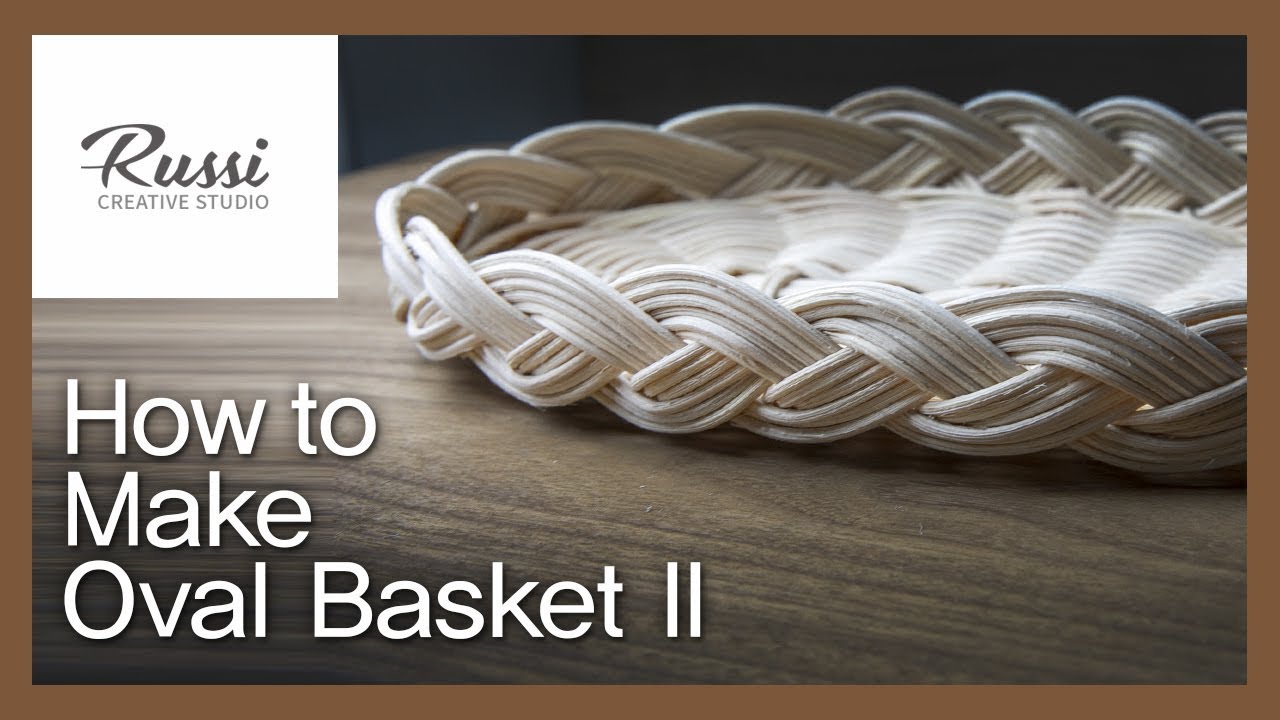 * Создание ратанского овального овала /Rattan Craft: How to make Oval Basket / DIYY