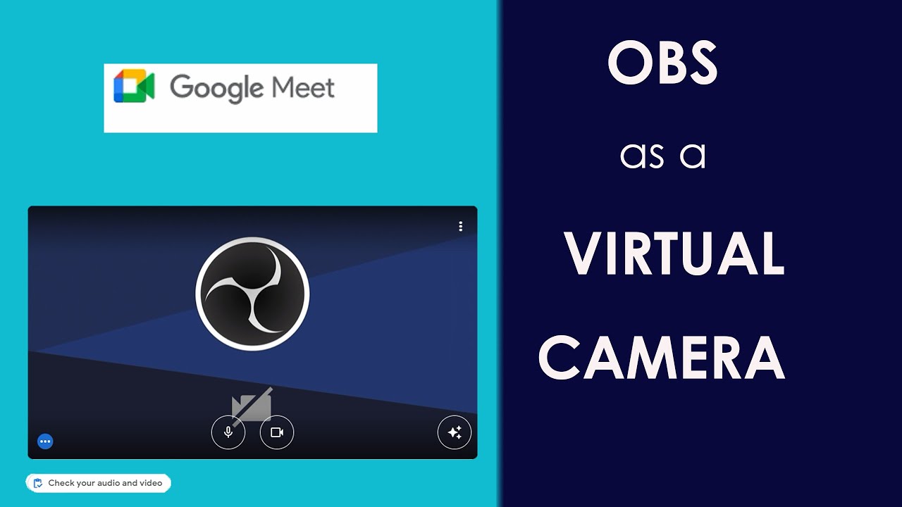 Set up OBS as a virtual camera in a meeting - YouTube