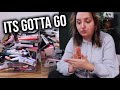 GETTING RID OF OVER HALF OF MY MAKEUP | DECLUTTER WITH ME!