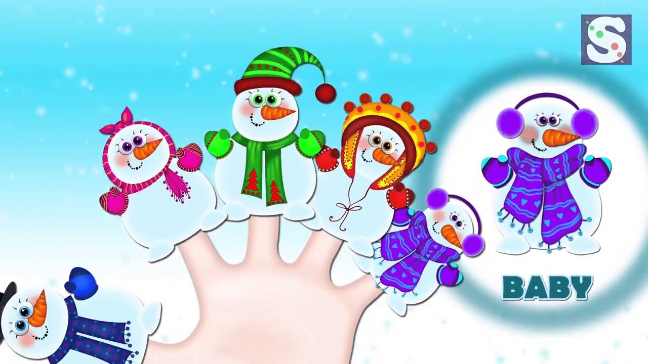 Finger Family Snowman Nursery Rhymes Simple Songs and Learning - YouTube