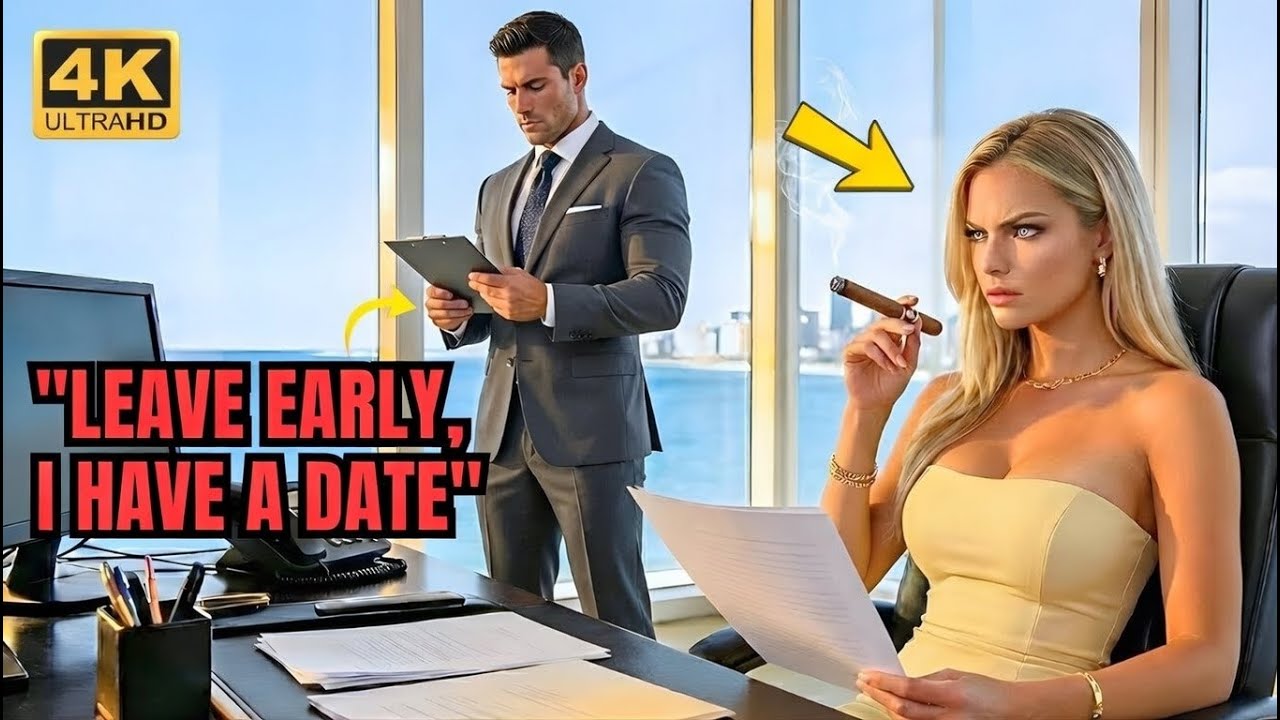 Single Dad Said I Need to Leave Early, I Have a Date — Jealous Boss Went Silent and Lit Cigarette,,