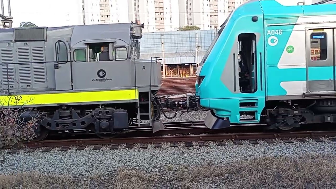 Locomotiva GM (G8/12) no Pátio de Presidente Altino, em 03/08/2024.