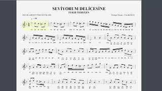 Sevi̇yorum Deli̇cesi̇ne - Ferdi̇ Özbeğen Nota Solfej