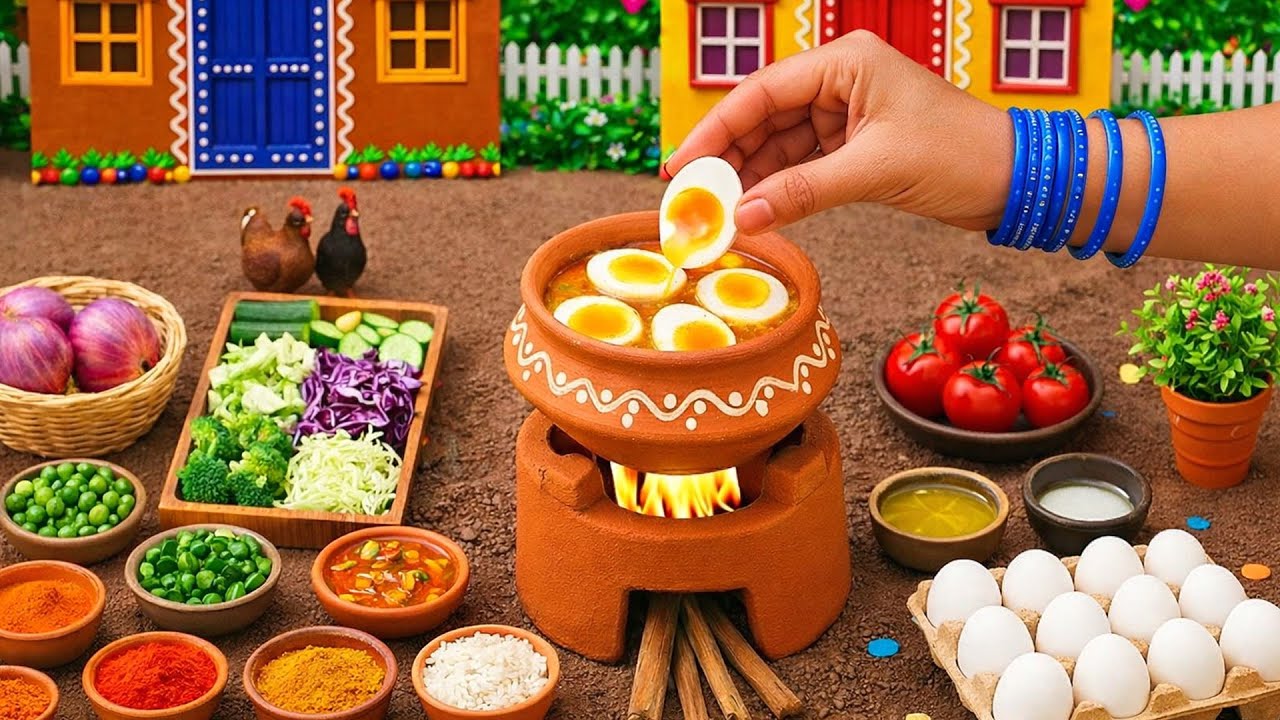 Miniature Cooking Indian  Fish Fried Recipe ASMR Tiny Kitchen Real Food !