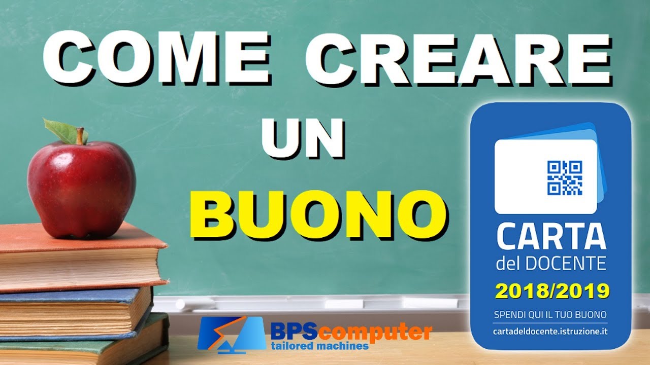 Come Creare Un Buono Con La Carta Del Docente In 3 Minuti 2018