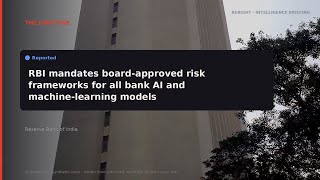 RERIGHT · RBI proposes guidelines for banks to manage AI risks