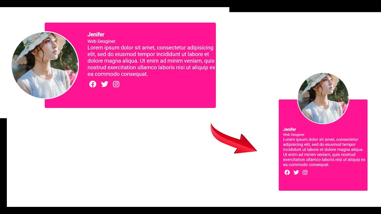 (Myanmar မြန်မာ) - Hover Effect Responsive Profile Card Using HTML and ...