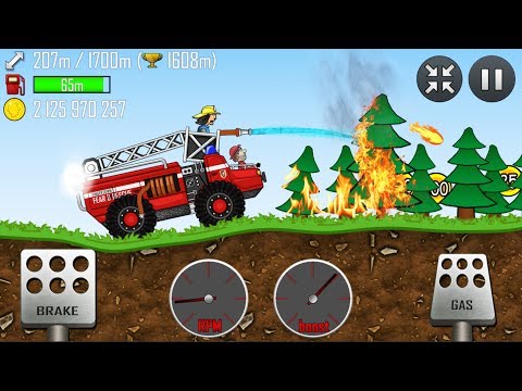 Hill Climb Racing - FIRE TRUCK in FOREST | GamePlay - YouTube
