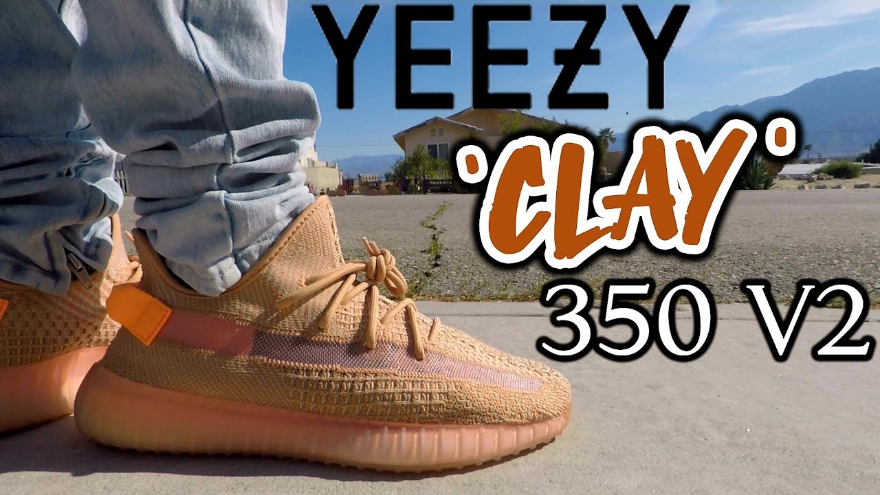 clay yeezy on feet