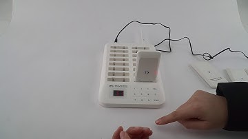 How to turn off the voice notice of TD157 pager system