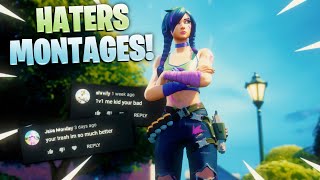 Reacting to my *HATERS* Fortnite Montages