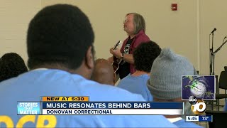 Music resonates behind bars