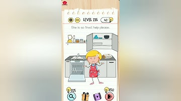 Brain Test Level 235 she is so tired help please