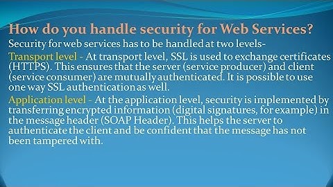 Webservices Interview Questions and Answers for freshers and experienced– Part 2