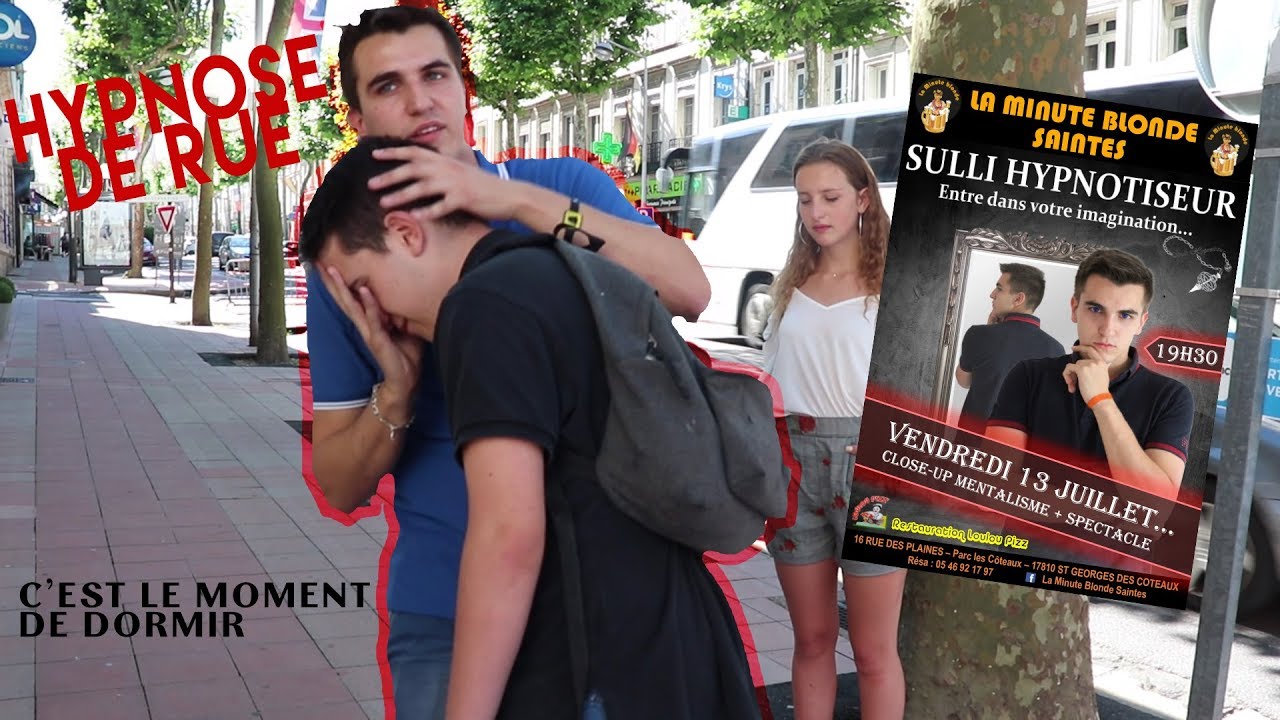 Hypnotiser des personnes dans les rues de Saintes ! - YouTube