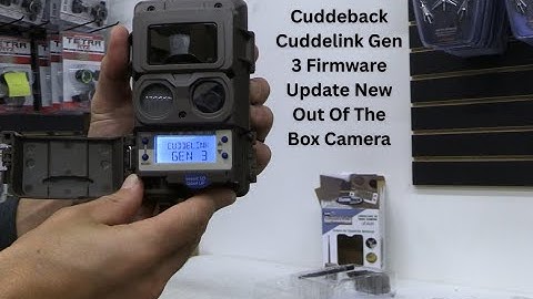 Cuddeback Cuddelink Gen 3 Firmware Update New Out Of The Box Camera