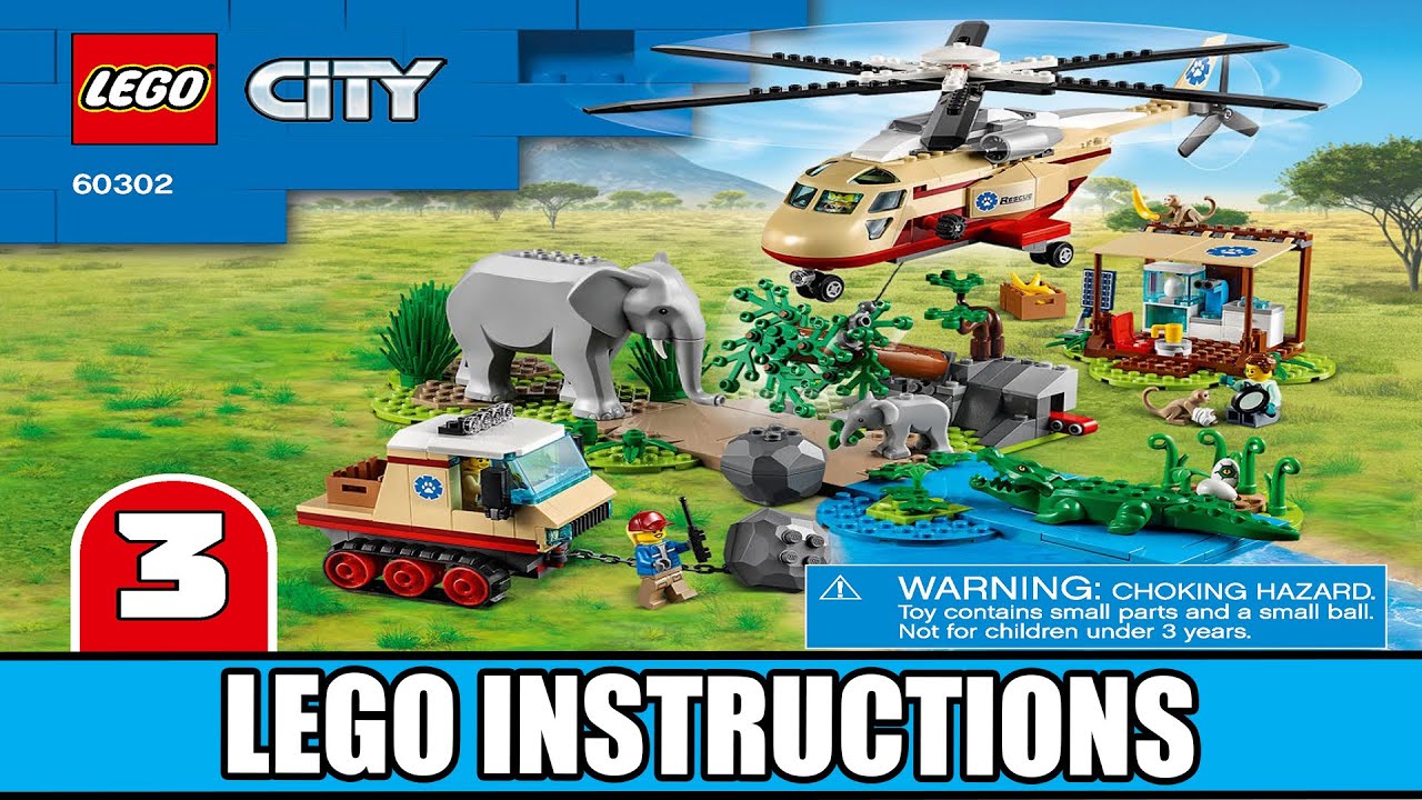 LEGO City 60302 Wildlife Rescue Operation building instructions