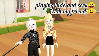 Playing hide and seek  with my friend  in blackpink house