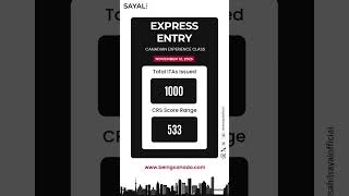 🇨🇦 Another Express Entry draw is here!