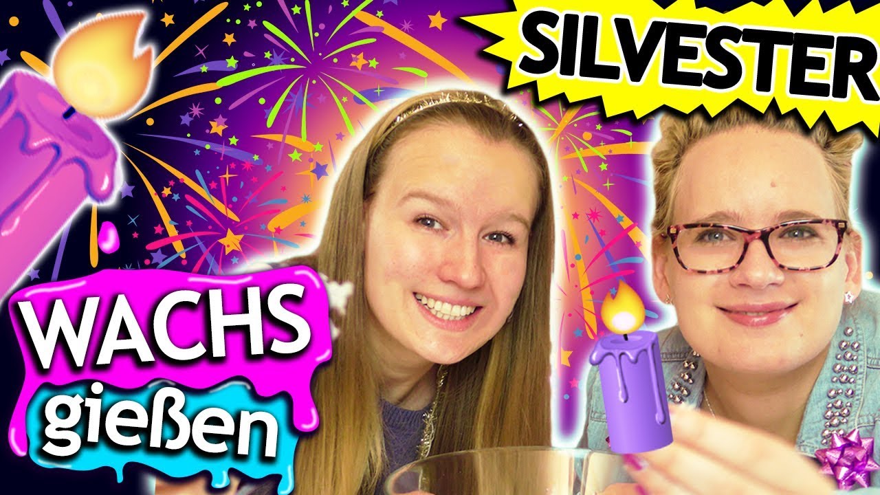 Silvester Vorfreude 2018/19 Wachs gießen & Zukunft voraussagen | Eva & Kathi DIY Inspiration Spezial - YouTube