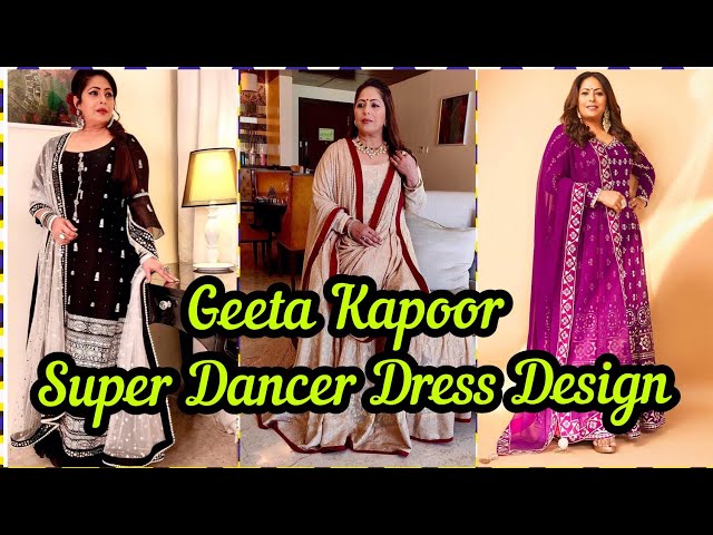 geeta kapoor dress designer Geeta Kapoor & Geeta maa Super Dancer Dress Design 👍❤ ll sabatheem