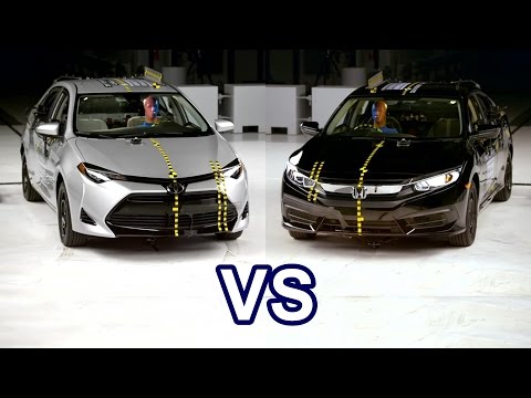 2017 Toyota Corolla Vs 2017 Honda Civic - Crash Test
