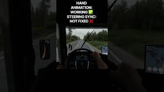 ETS2 Hand Mod BETA TEST! 😬🙌 | Steering Sync Bug#ETS2 #ETS2Mods #HandMod #EuroTruckSimulator2