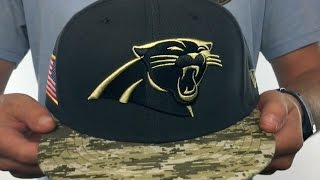 Panthers '2016 SALUTE-TO-SERVICE' Grey-Desert Fitted Hat by New Era