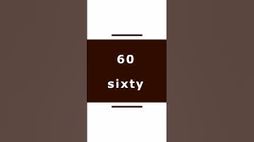 Number 60 (sixty) 6️⃣0️⃣ The Counting Channel ❗️ #short