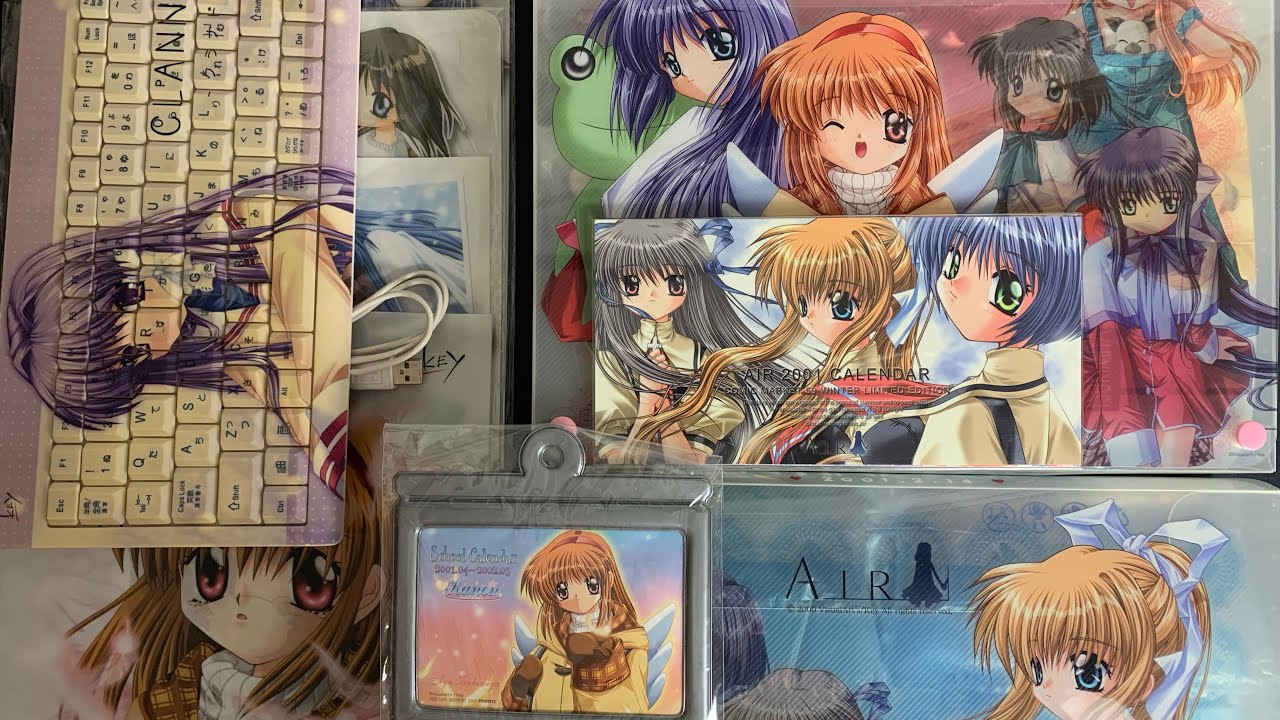 Air, Kanon, Clannad : VISUAL ARTS/Key Goodies. - 4K Vidéo