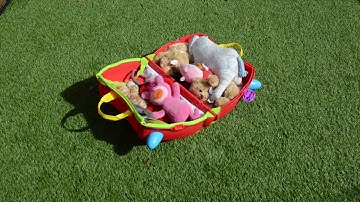 Our family travel essentials: Trunki ride-on suitcase, fully customised