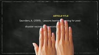 APA Referencing: Journal article