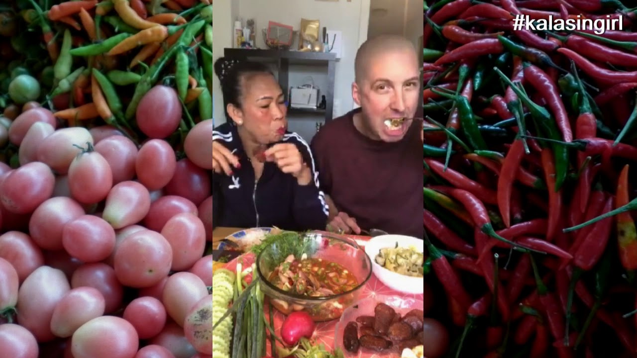 สาวกาฬสินธุ์กินข้าวกับสามี @kalasingirl from facebook - YouTube