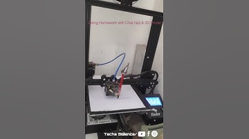 Doing homework with chat gpt and 3d printer