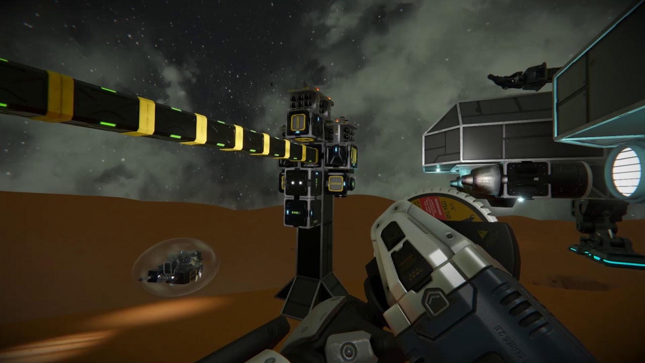 Space Engineers Crash the aussie battler ship on mars.... - YouTube