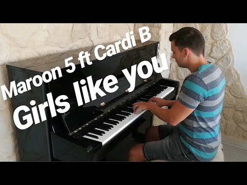 Maroon  ft Cardi B - Girls like you - Pianocover by Marc Bergen