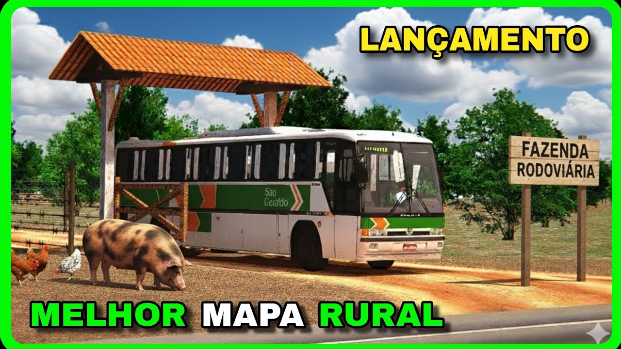 🟡 proton bus simulator - LANÇAMENTO REAL! MIAS MOD MAPA DA ZONA RURAL LEVE